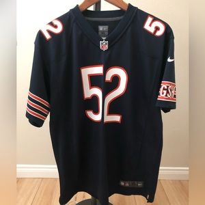Nike NFL Khalil Mack #52 Chicago Bears Home Football Jersey. Size XL, Navy Blue